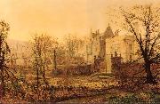 Atkinson Grimshaw Knostrop Hall, Early Morning oil painting